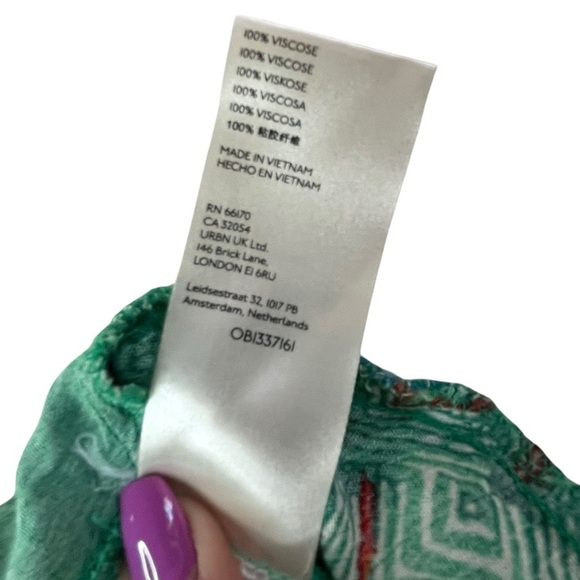 Free People Bali Birds of Paradise Floral Flowy Strapless Wide Leg Jumpsuit SZ S - Picture 11 of 15